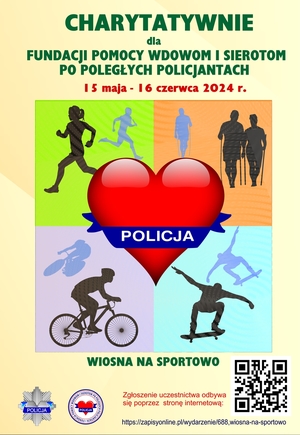 plakat akcji Wiosna na sportowo.