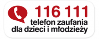 telefon zaufania dla dzieci i młodzieży 116 111.