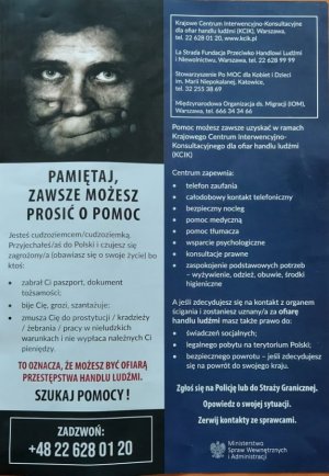 18 października - Europejski Dzień Przeciwko handlowi Ludźmi.