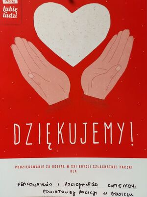 podziękowanie dla policjantów i pracowników policji