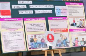 hasła akcji przygotowane przez uczniów.