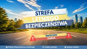 napis strefa letniego bezpieczeństwa.