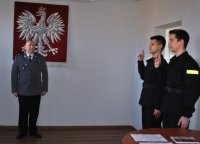 Ślubowanie nowo przyjętych policjantów