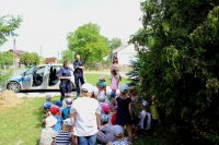 spotkanie z dziećmi w Posterunku Policji w Nieborowie