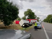 policjanci wykonują oględziny na miejscu zdarzenia