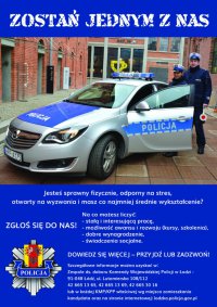 plakat wstąp do służby w Policji